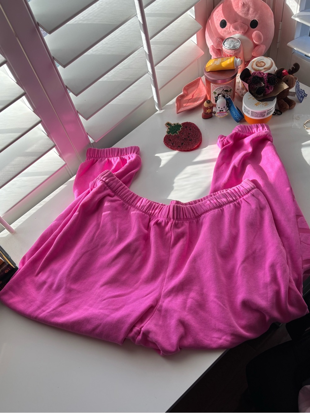 Victoria’s Secret Pink Hot Pink Sweatpants XXL
